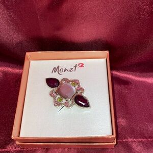 Vintage Monet2 brooch art deco Victorian bar pin